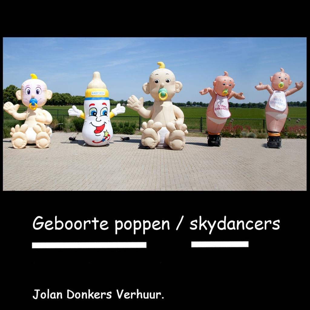 Te huur opblaas baby, babyfles baby skydancer, Ophalen of Verzenden, Zo goed als nieuw, Geboorte of Huwelijk
