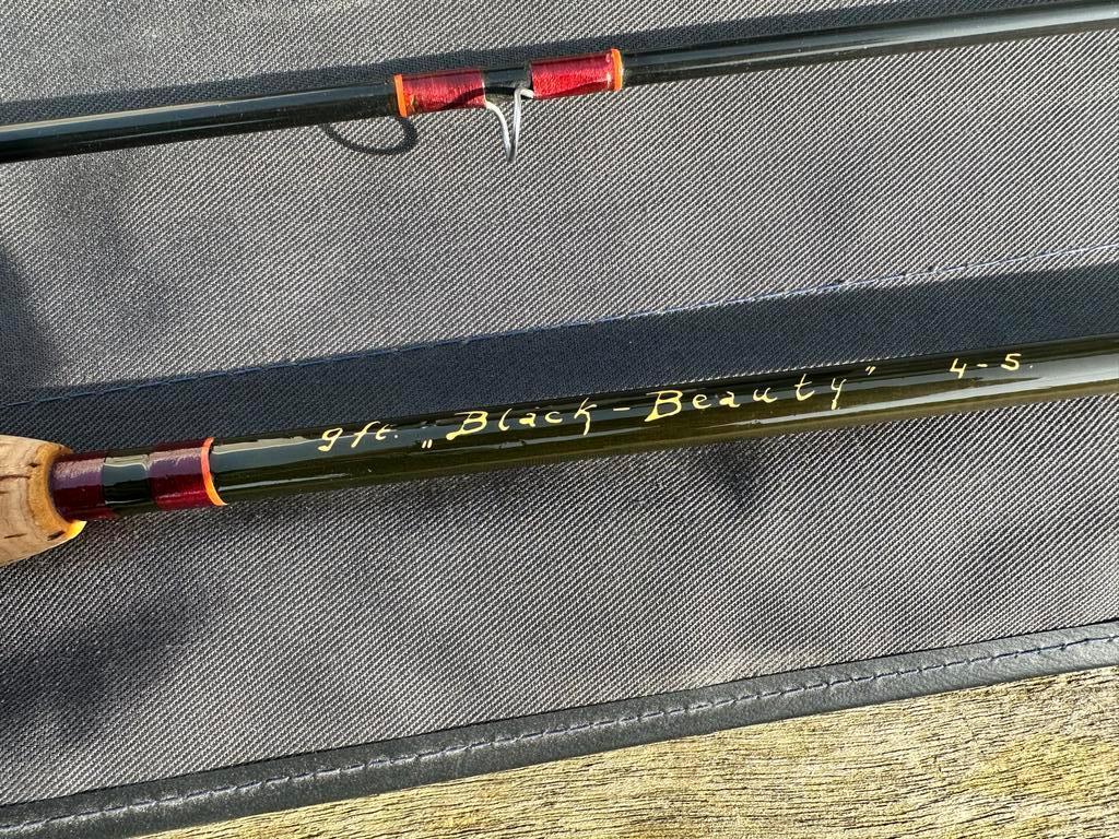 Vliegvishengelset  Ben Pont, Black Beauty # 4/5  9ft. + reel, Ophalen, Zo goed als nieuw, Overige typen