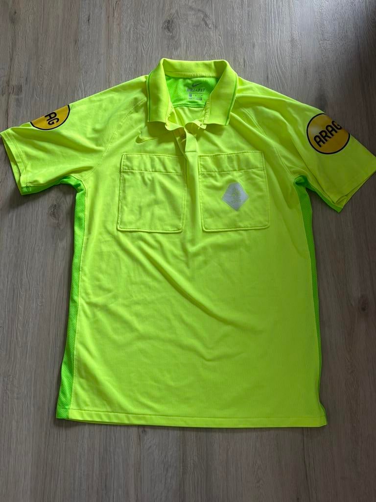 Verkoop scheidsrechter shirt maat M, Ophalen of Verzenden, Zo goed als nieuw, Geel, Voetbal