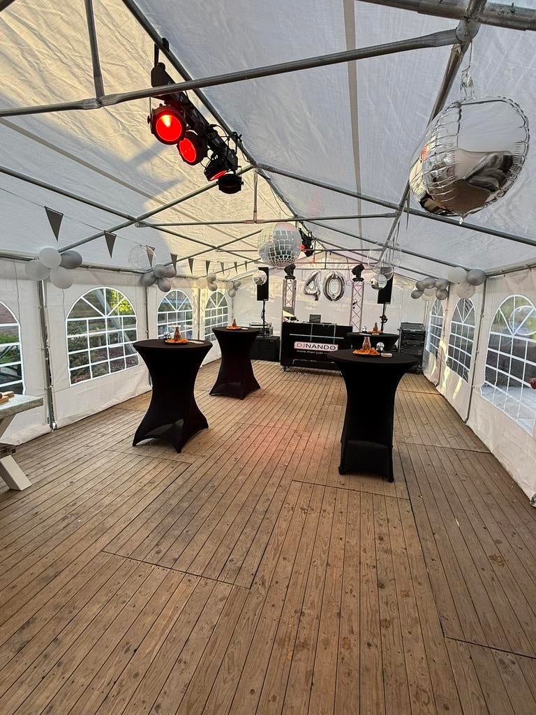 Partytent te huur, Tuin en Terras, Ophalen, Zo goed als nieuw, 5 tot 8 meter