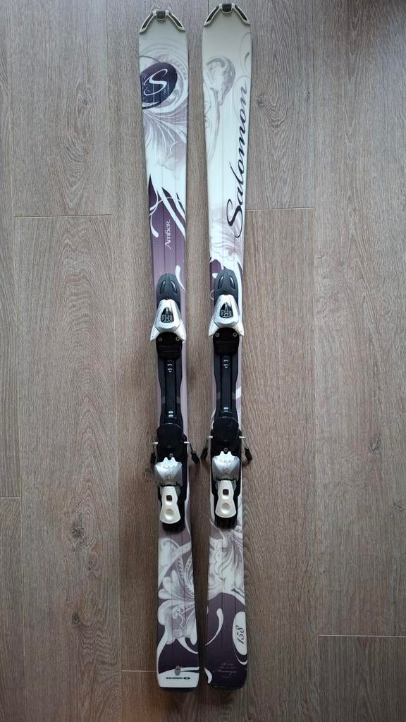 Ski Salomon Amber 158, Ophalen, 140 tot 160 cm, Gebruikt, Salomon