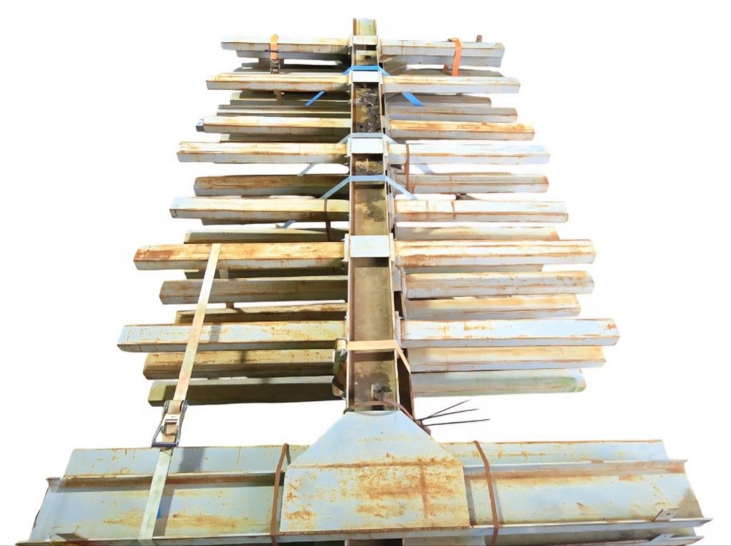 Draagarmstelling zwaar, 4.5m hoog 6x Staander IPE220 48x arm, Doe-het-zelf en Verbouw, Metalen, Ophalen, Gebruikt, IJzer