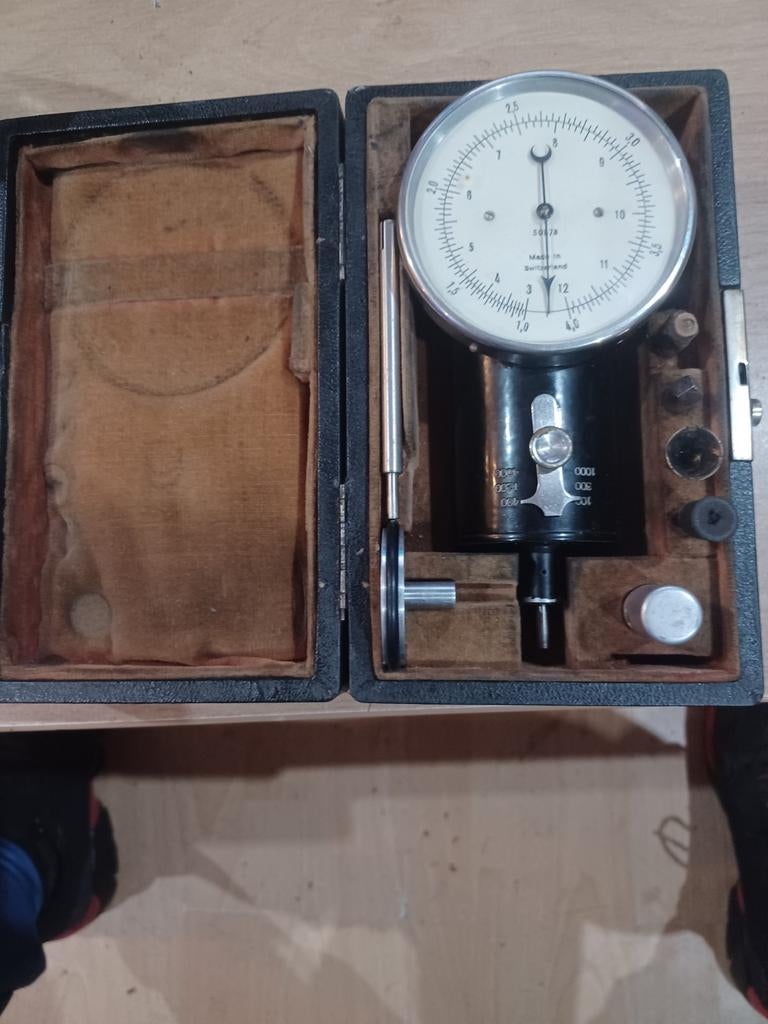 Vintage precisie meetinstrument in doos, Ophalen of Verzenden