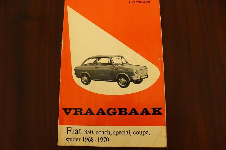 Fiat 850 coupe special spider 1968 - 1970 werkplaatsboek, Auto diversen, Handleidingen en Instructieboekjes, Ophalen of Verzenden