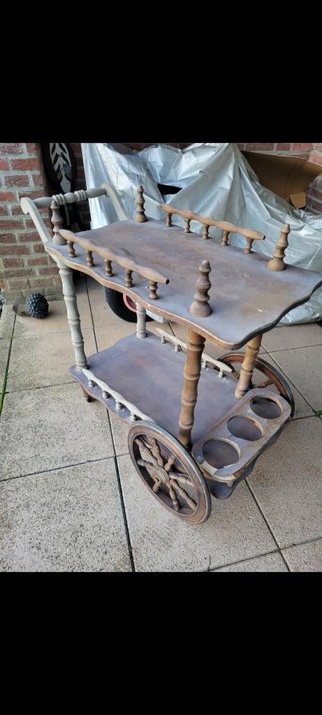 Oude thee wagen - opknapper, Ophalen, Gebruikt