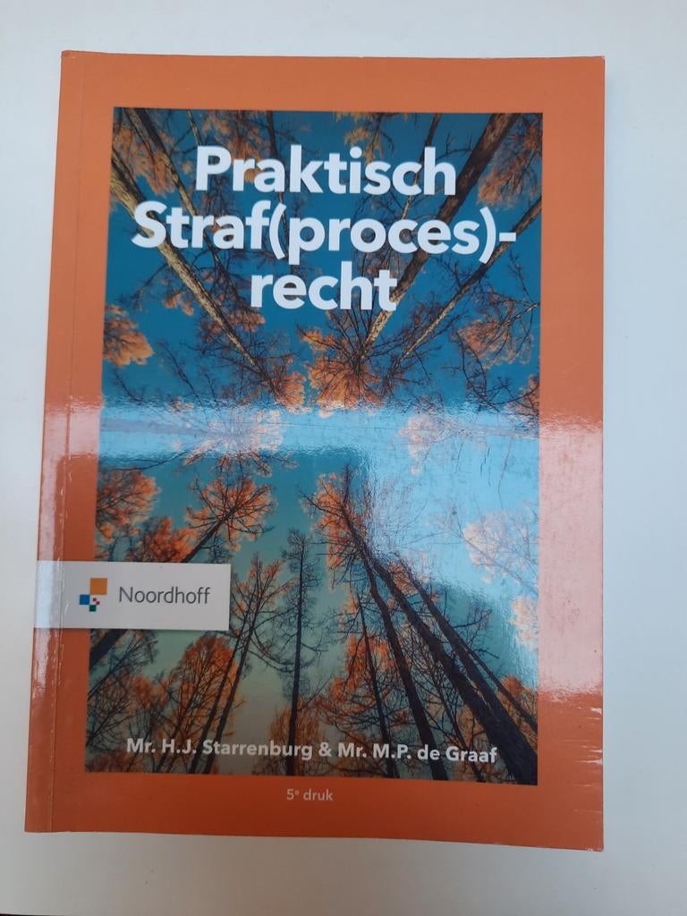 Praktisch Straf(proces)recht - 5e druk, Boeken, Zo goed als nieuw, Mr. H.J. Starrenburg & Mr. M.P. de Graaf, Alpha, HBO