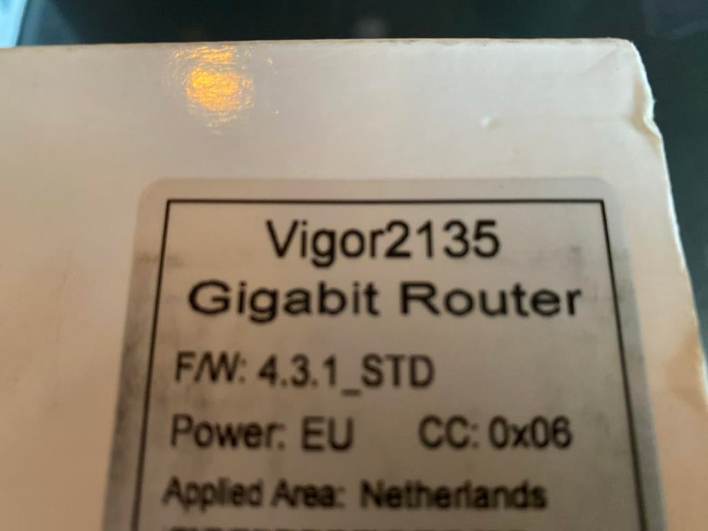 Draytek Vigor 2135 Breedbandrouter - Nieuw!, Ophalen of Verzenden, Nieuw, Router