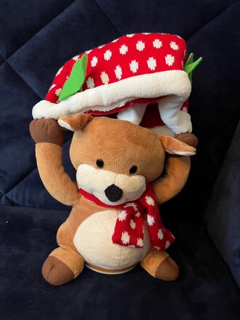 Rendier figuurtje - Zingend, Dansend! We wish you a merry, Ophalen of Verzenden, Zo goed als nieuw