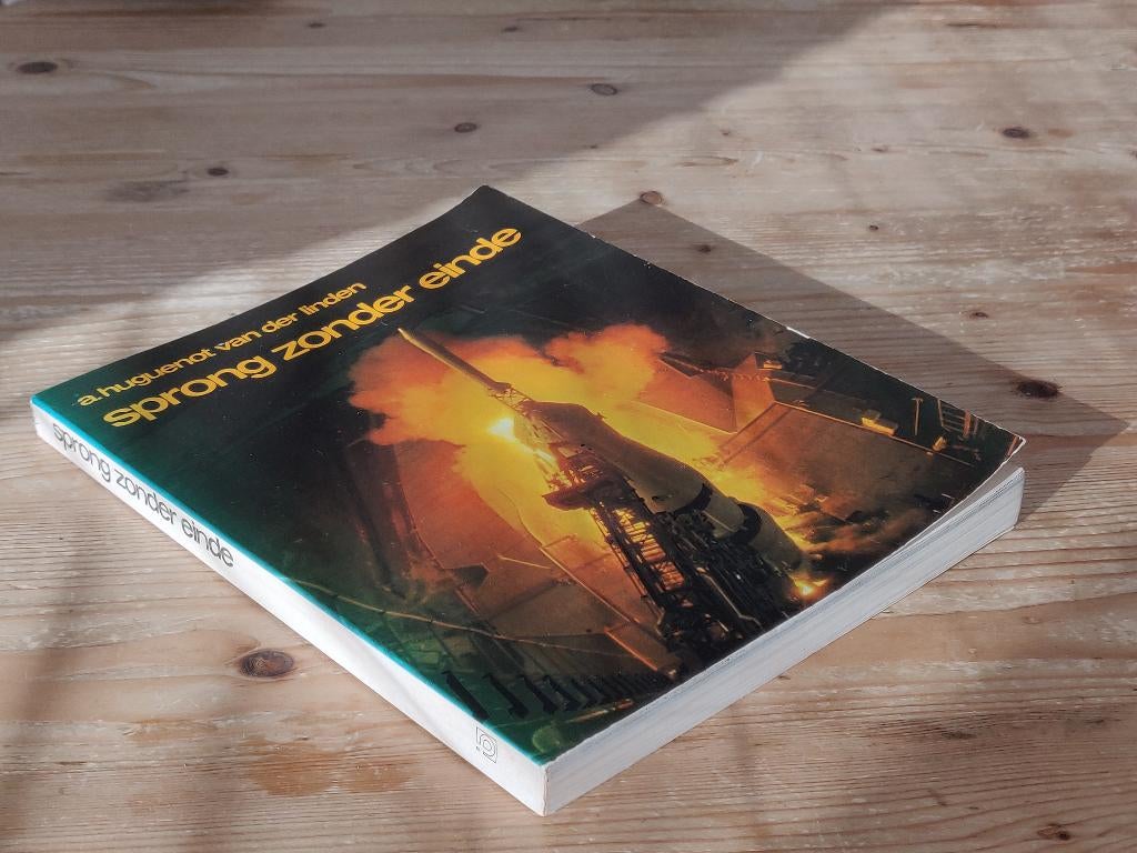 Luchtvaartboek Sprong zonder einde - Huguenot van der Linden, Boeken, Techniek, Gelezen, Overige onderwerpen, Ophalen of Verzenden