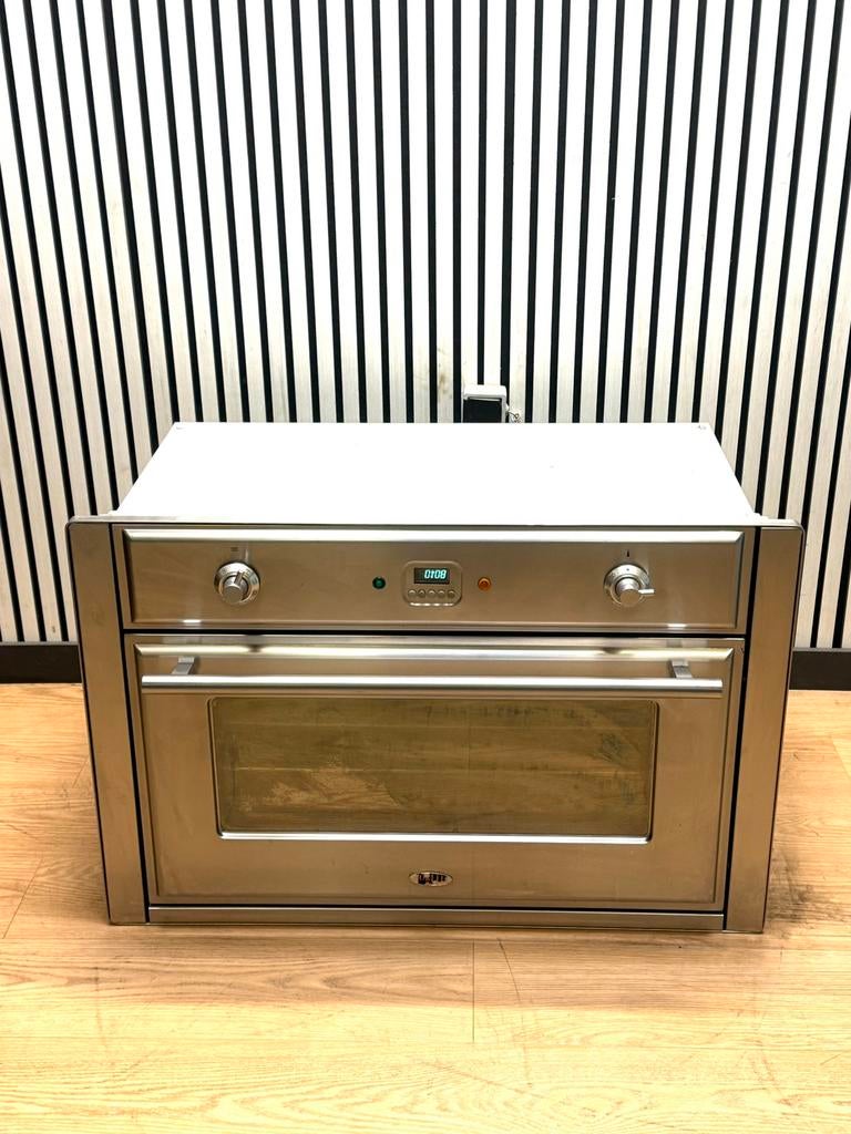Luxe Boretti inbouwoven RVS multifunctioneel 90x60 cm, Witgoed en Apparatuur, Ovens, Hete lucht, Fornello Esperta, Ophalen of Verzenden