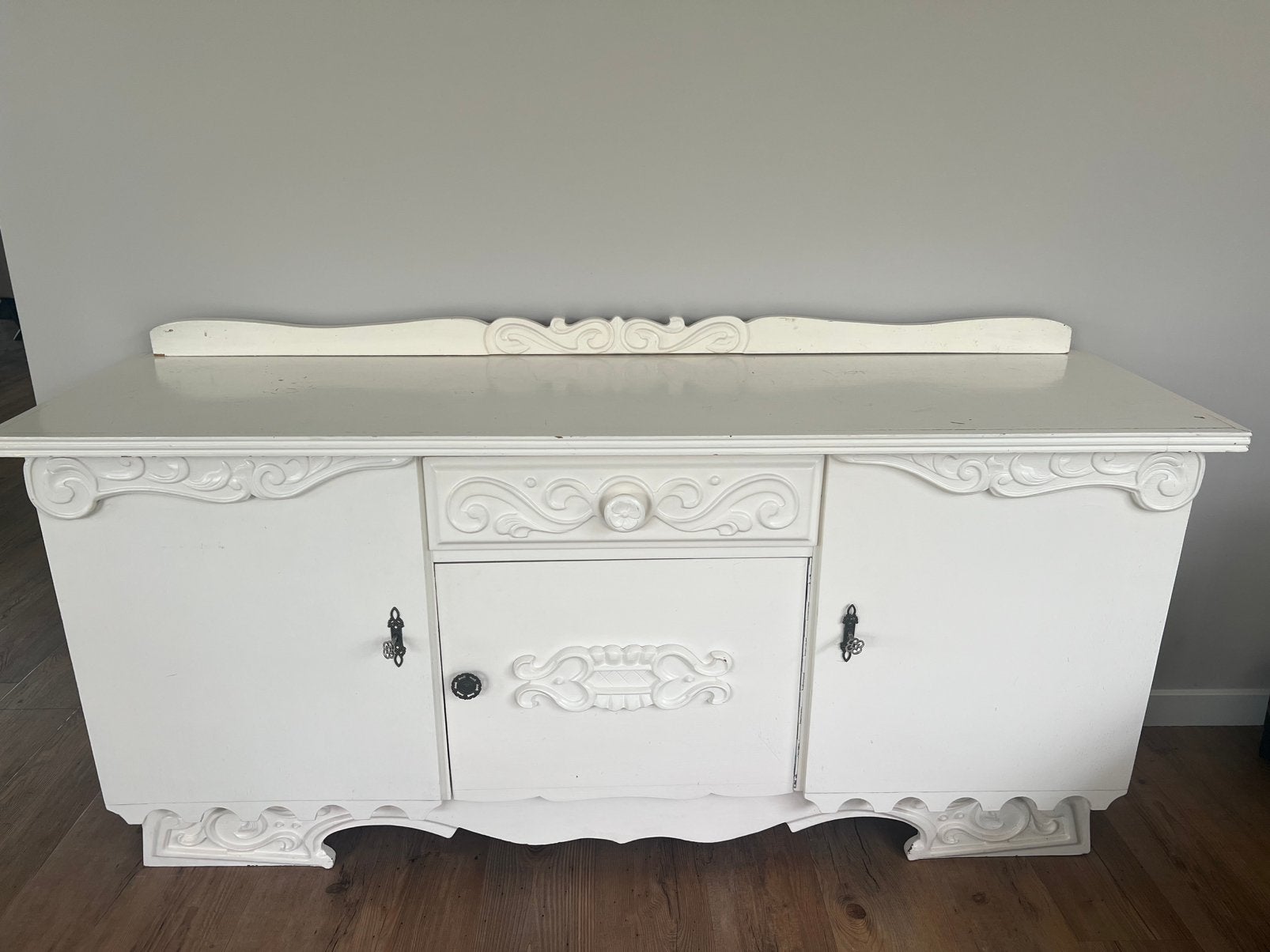 Dressoir wit barok, Huis en Inrichting, Kasten | Dressoirs, Ophalen, Gebruikt, 25 tot 50 cm, 150 tot 200 cm