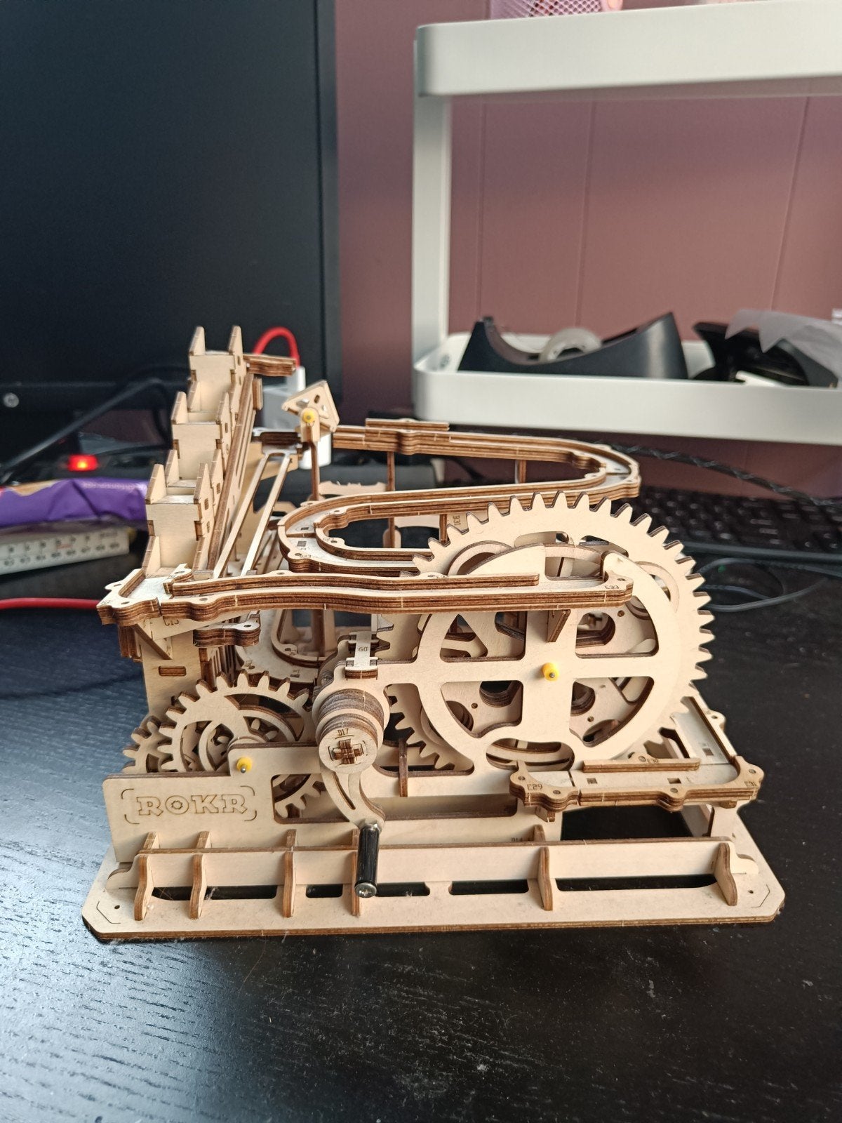 ROKR Houten Knustelset - Knikkerbaan, Ophalen