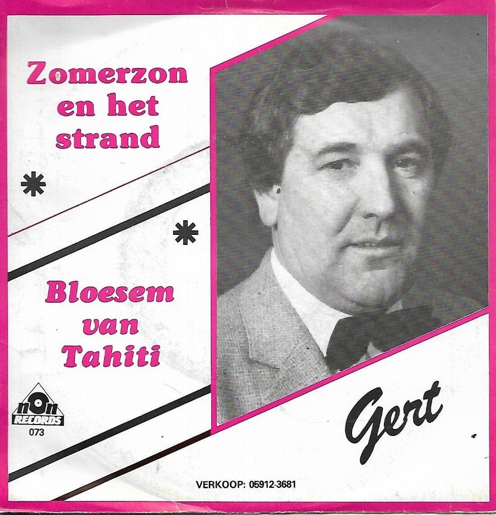 Gert - Zomerzon en het strand, Ophalen of Verzenden, Gebruikt, 7 inch, Nederlandstalig