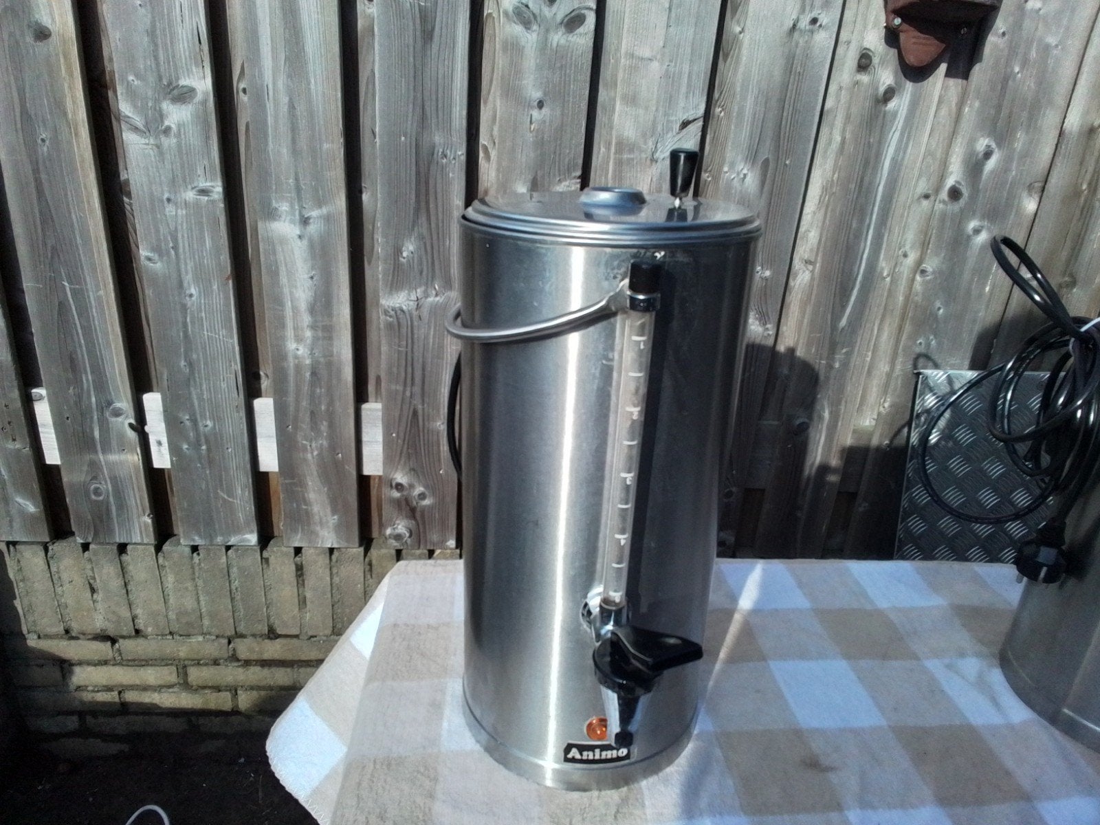 2x Animo RVS warmhoudkan / koffie-urn met tapkraan, Witgoed en Apparatuur, Koffiezetapparaten, Gebruikt, Overige modellen, Overige typen