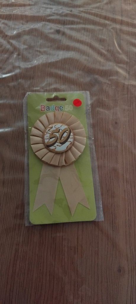 roset 50 jaar, Ophalen of Verzenden, Nieuw, Versiering, Verjaardag
