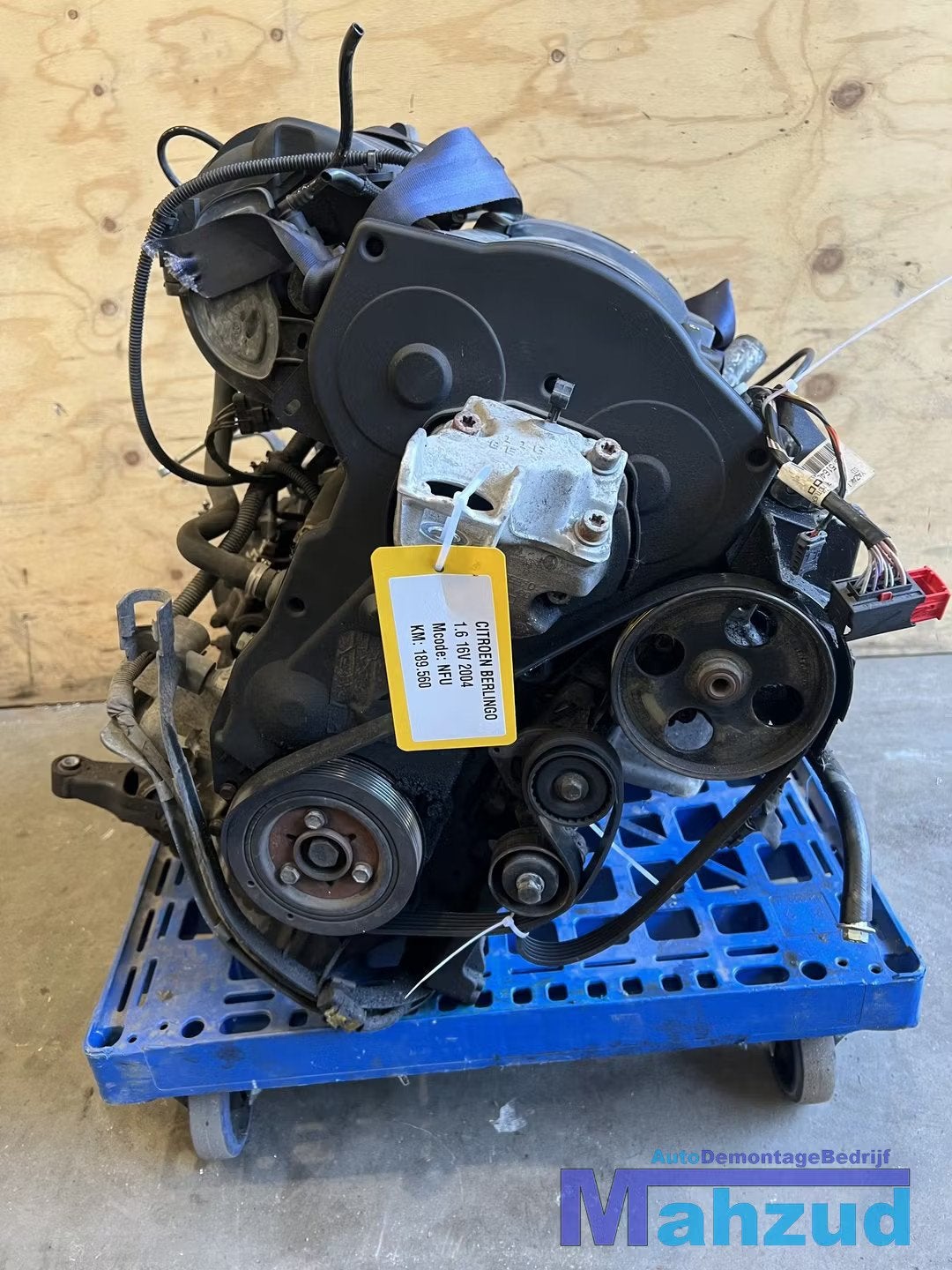 CITROEN BERLINGO 1.6 16V Motorblok motor NFU, Gebruikt, Citroën, Stellantis N.V., Ophalen of Verzenden
