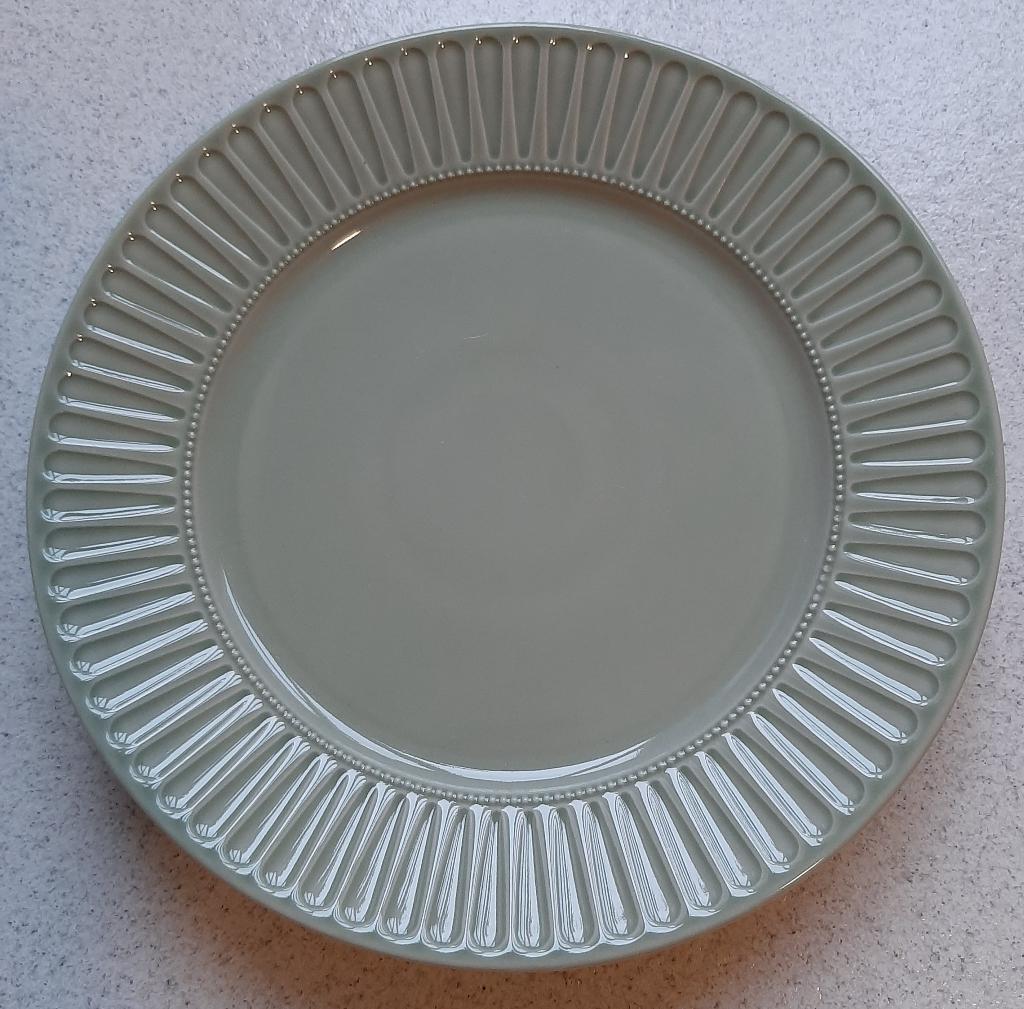 2 dinerborden, mosgroen IKEA, Ophalen, Overige materialen, Zo goed als nieuw, Bord(en)