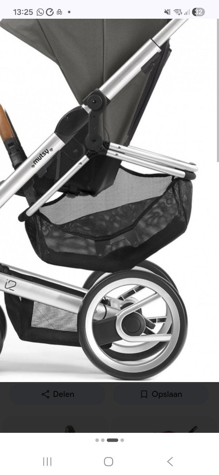 Compacte en lichtgewicht boodschappenmand kinderwagen, Ophalen of Verzenden, Gebruikt, Kinderwagen, Overige merken