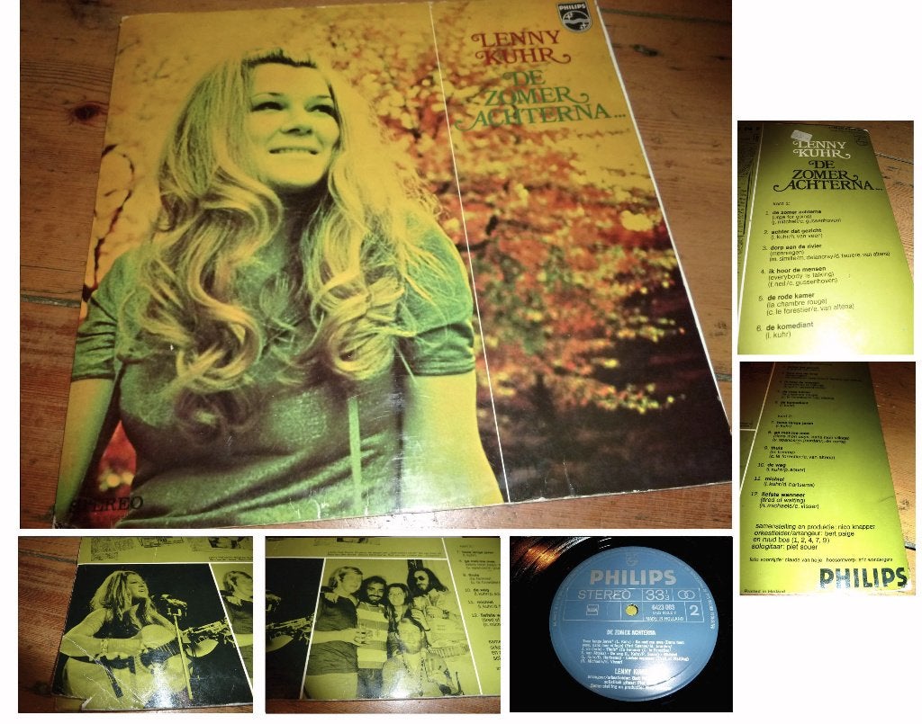 Lenny Kuhr LP de Zomer Achterna - 1972 - uitklaphoes, Cd's en Dvd's, Ophalen of Verzenden, Gebruikt, 12 inch, Levenslied of Smartlap