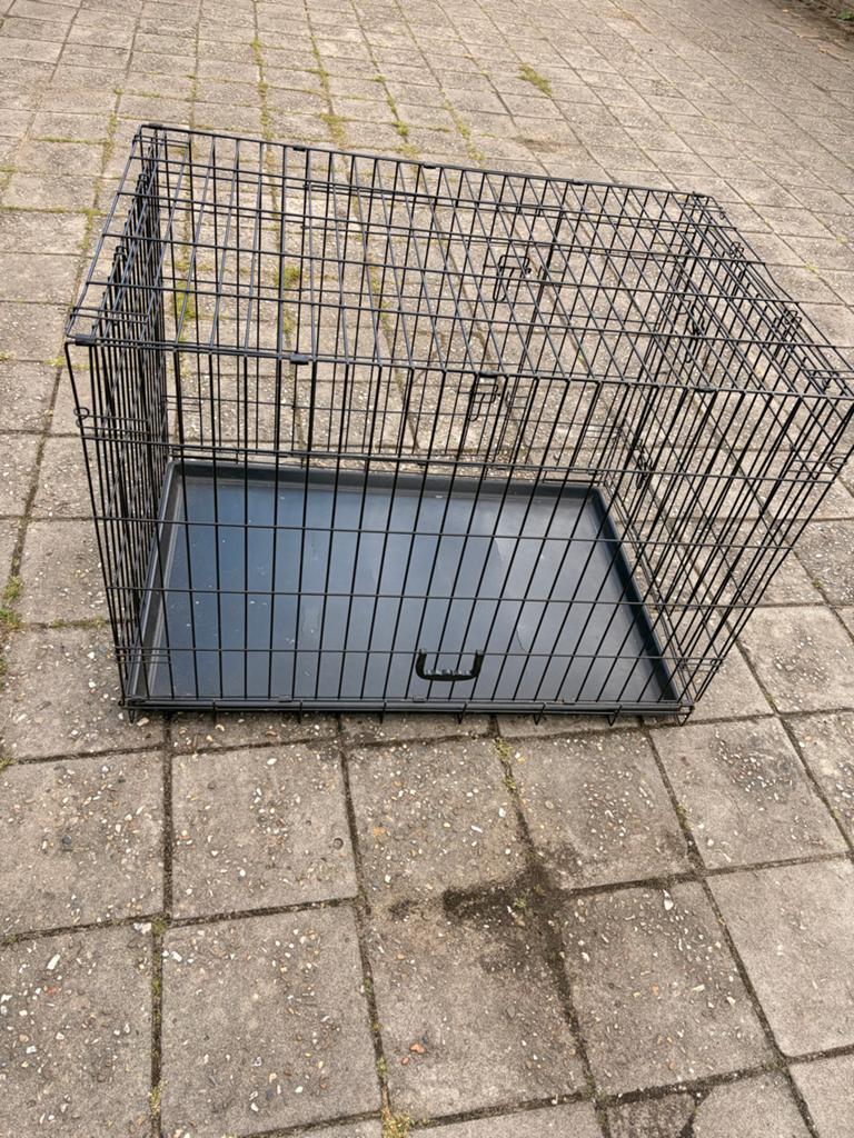 Opvouwbare honden bench (XL), Dieren en Toebehoren, Hondenbenches, Ophalen, Gebruikt
