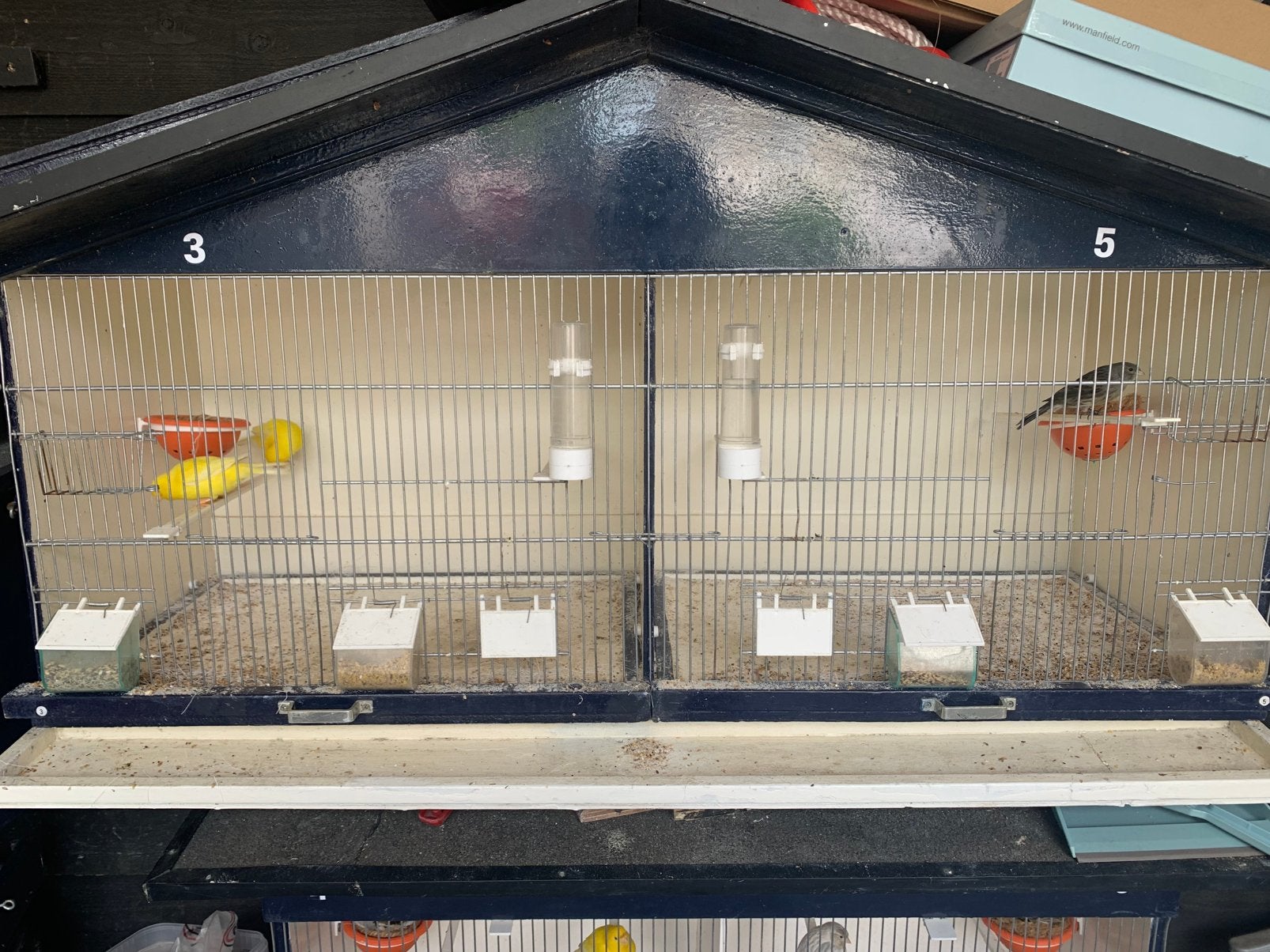 Mooie  vogelkooi, Dieren en Toebehoren, Vogels | Hokken en Kooien, Ophalen, Gebruikt, Hout, Vogelkooi
