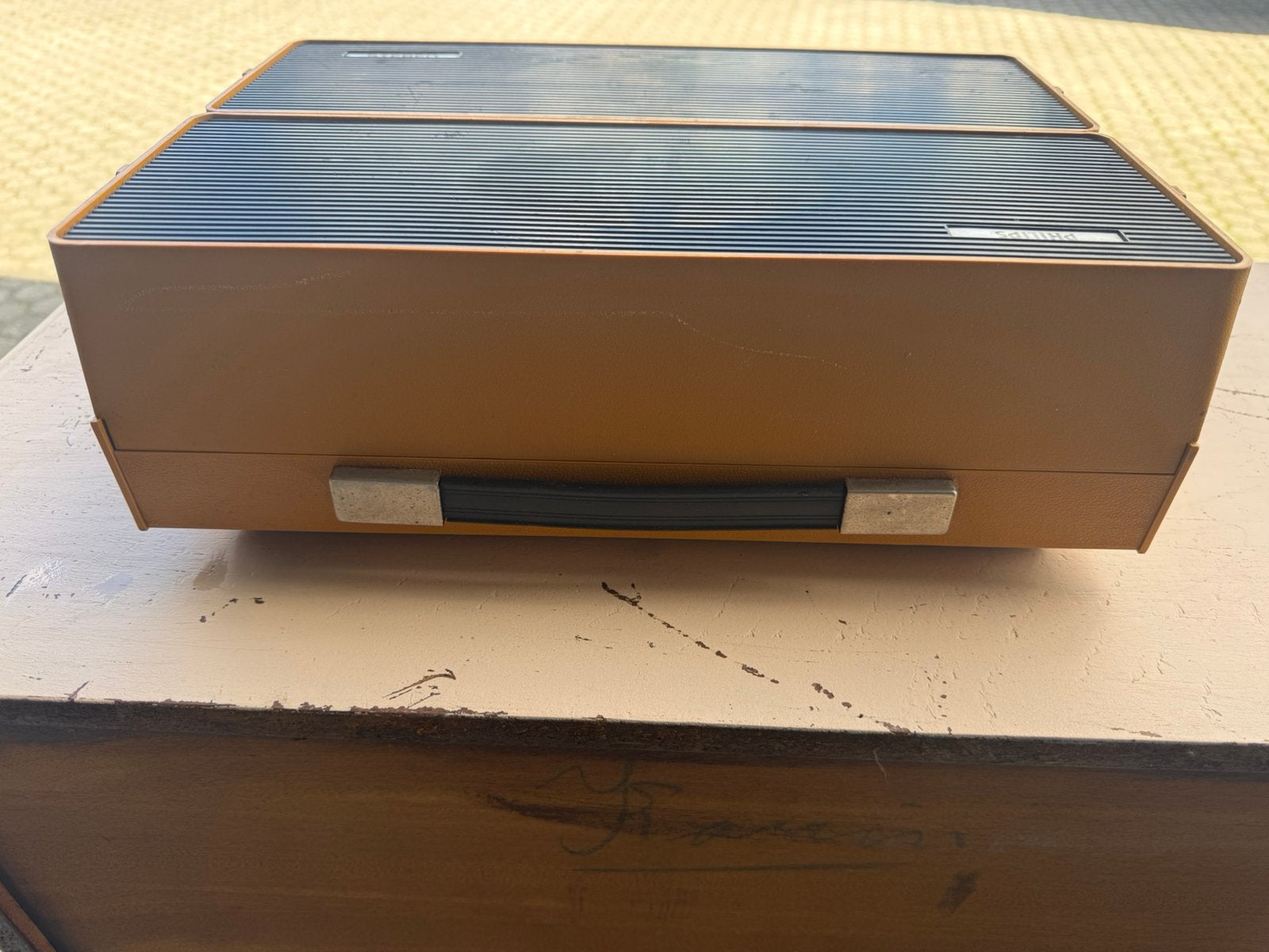 Vintage Philips platenspeler - Draagbaar Model, Ophalen of Verzenden, Philips