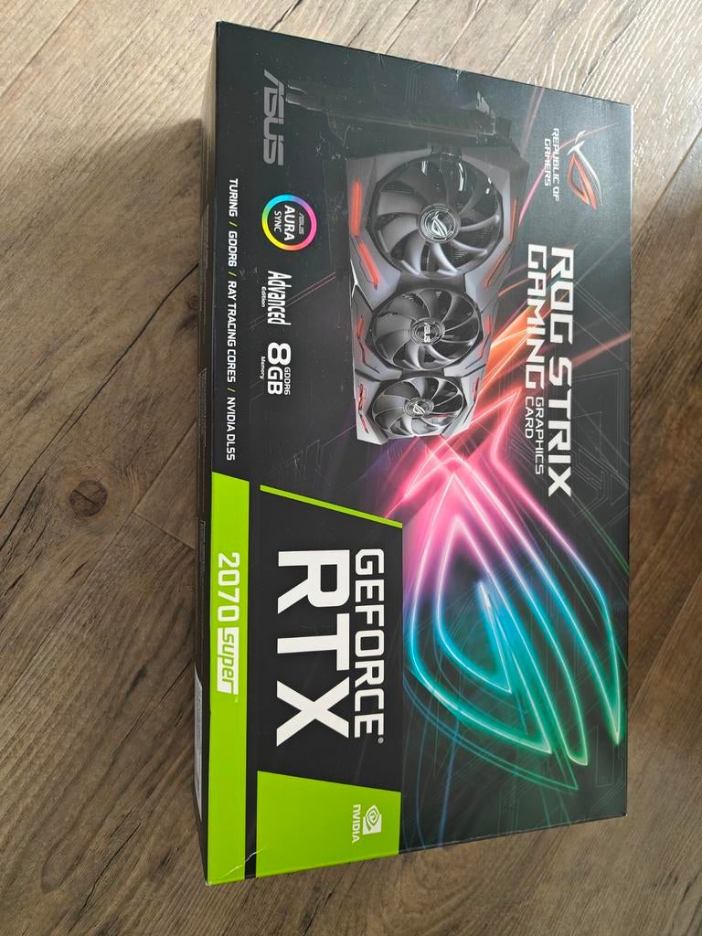 ASUS ROG STRIX GeForce RTX 2070 SUPER Advanced Overclocked 8, Computers en Software, Videokaarten, Gebruikt, PCI-Express 3.0, GDDR6