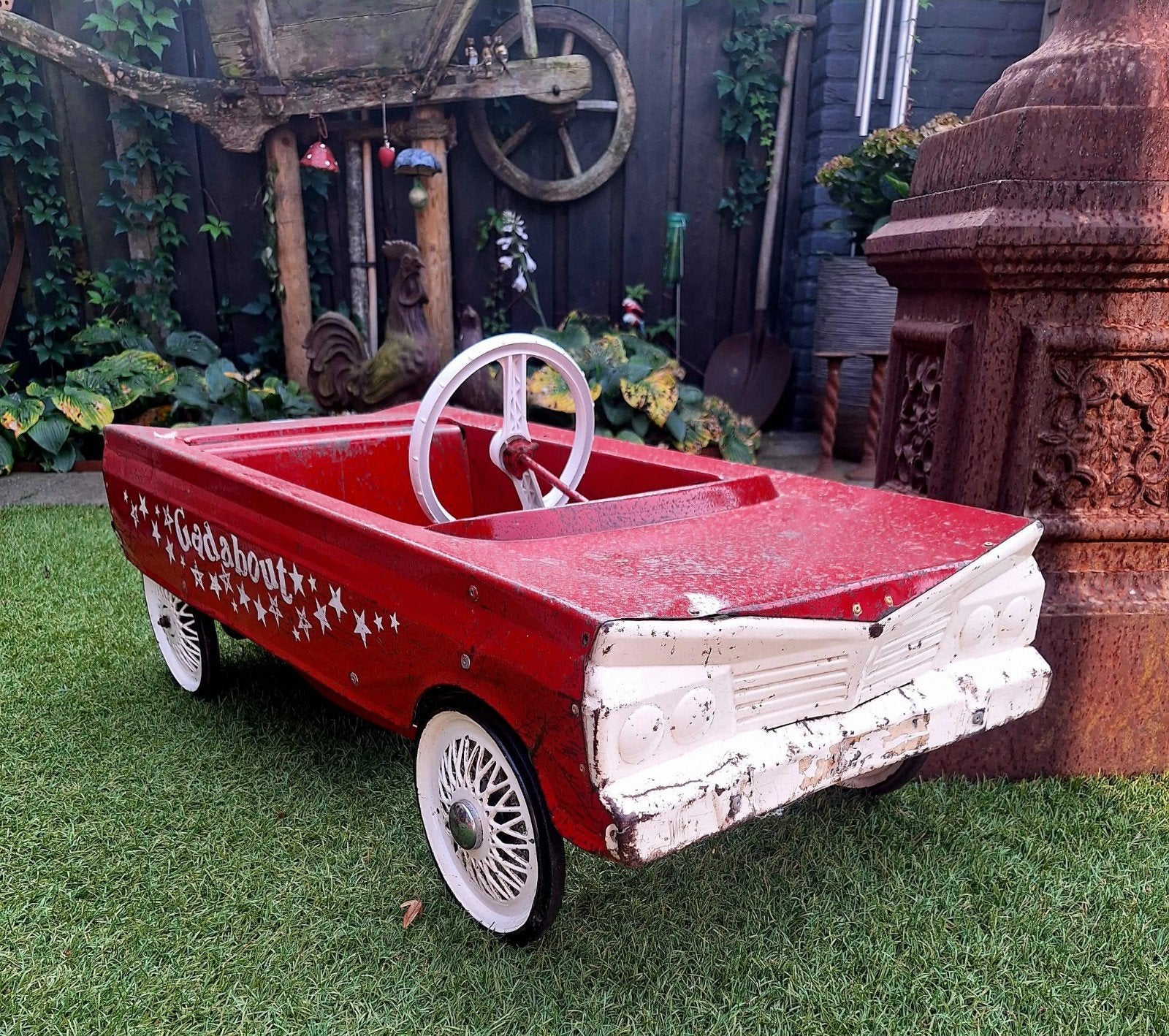 Triang trapauto "Gadabout" uit 1966 - Vintage speelgoed, Antiek en Kunst, Ophalen