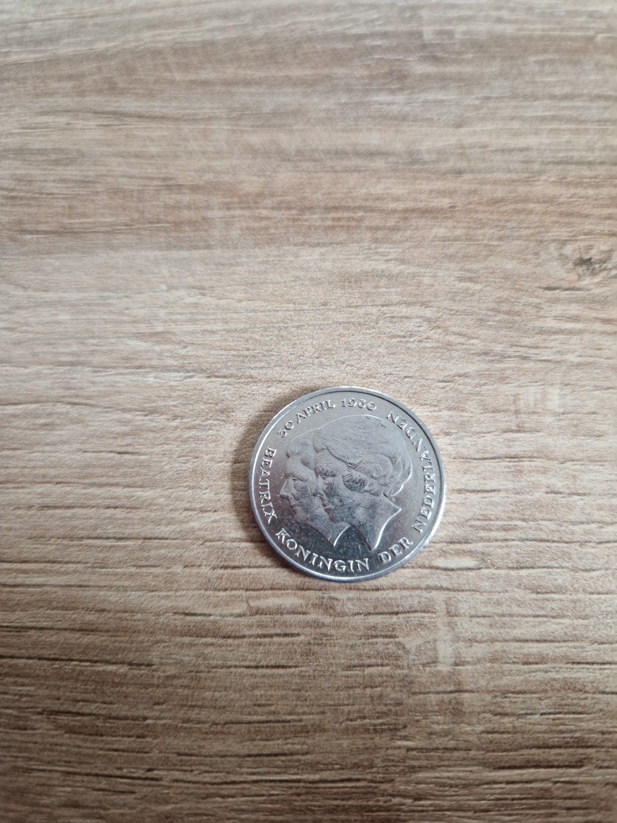 1 gulden "dubbele kop" 1980 Troonswisseling, Ophalen, Koningin Juliana, 1 gulden