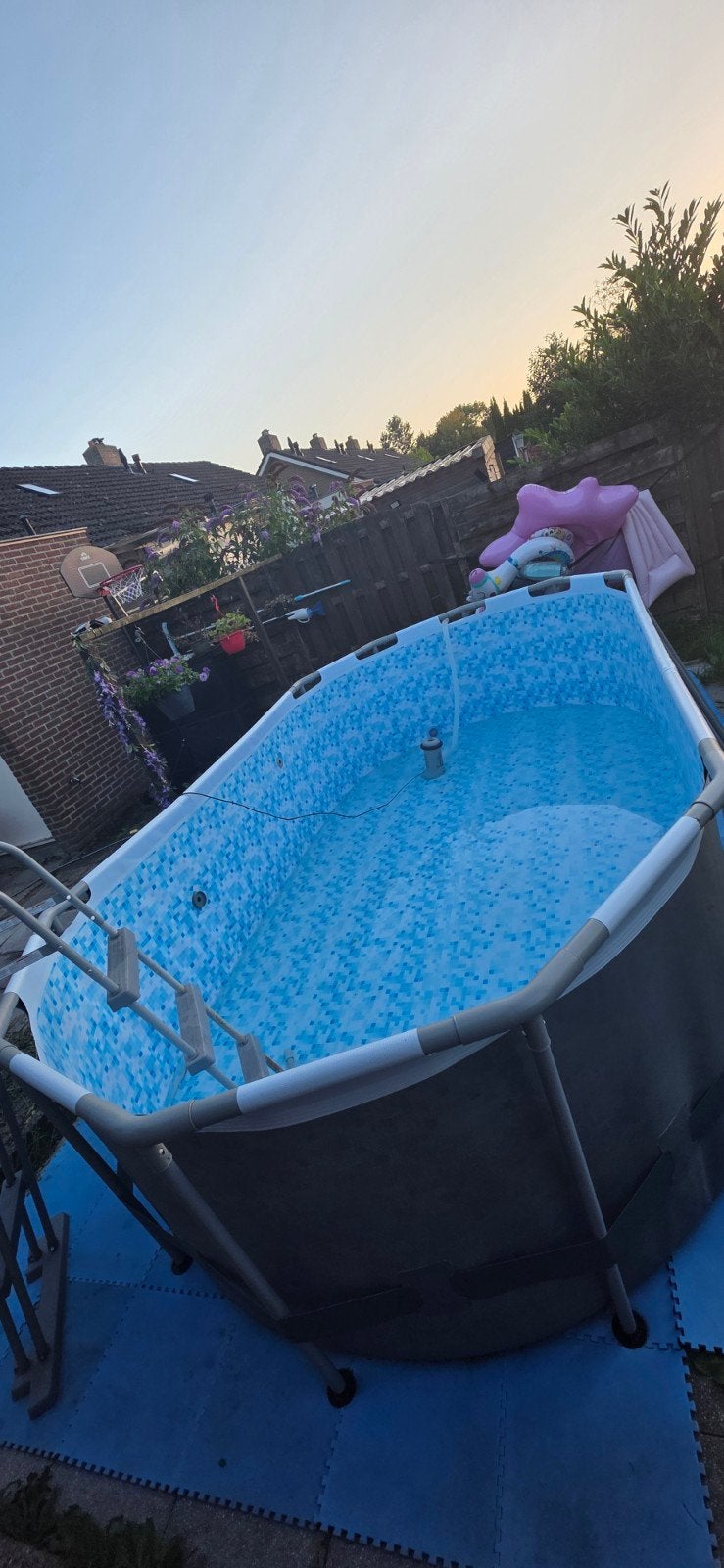 Bestway Power Steel Opzetzwembad - Zo goed als nieuw, Ophalen, 200 tot 300 cm, 80 tot 120 cm, Zo goed als nieuw