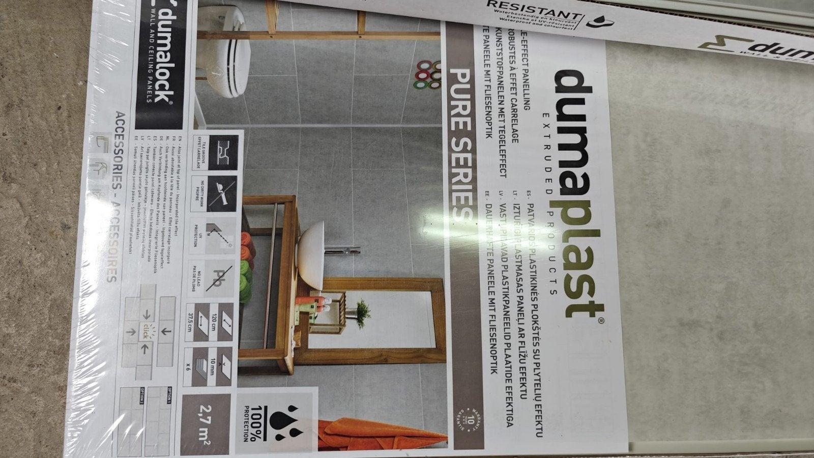 Dumaplast wandpanelen (1 pak + extra stukken), Ophalen, Overige materialen, Wandtegels, Nieuw