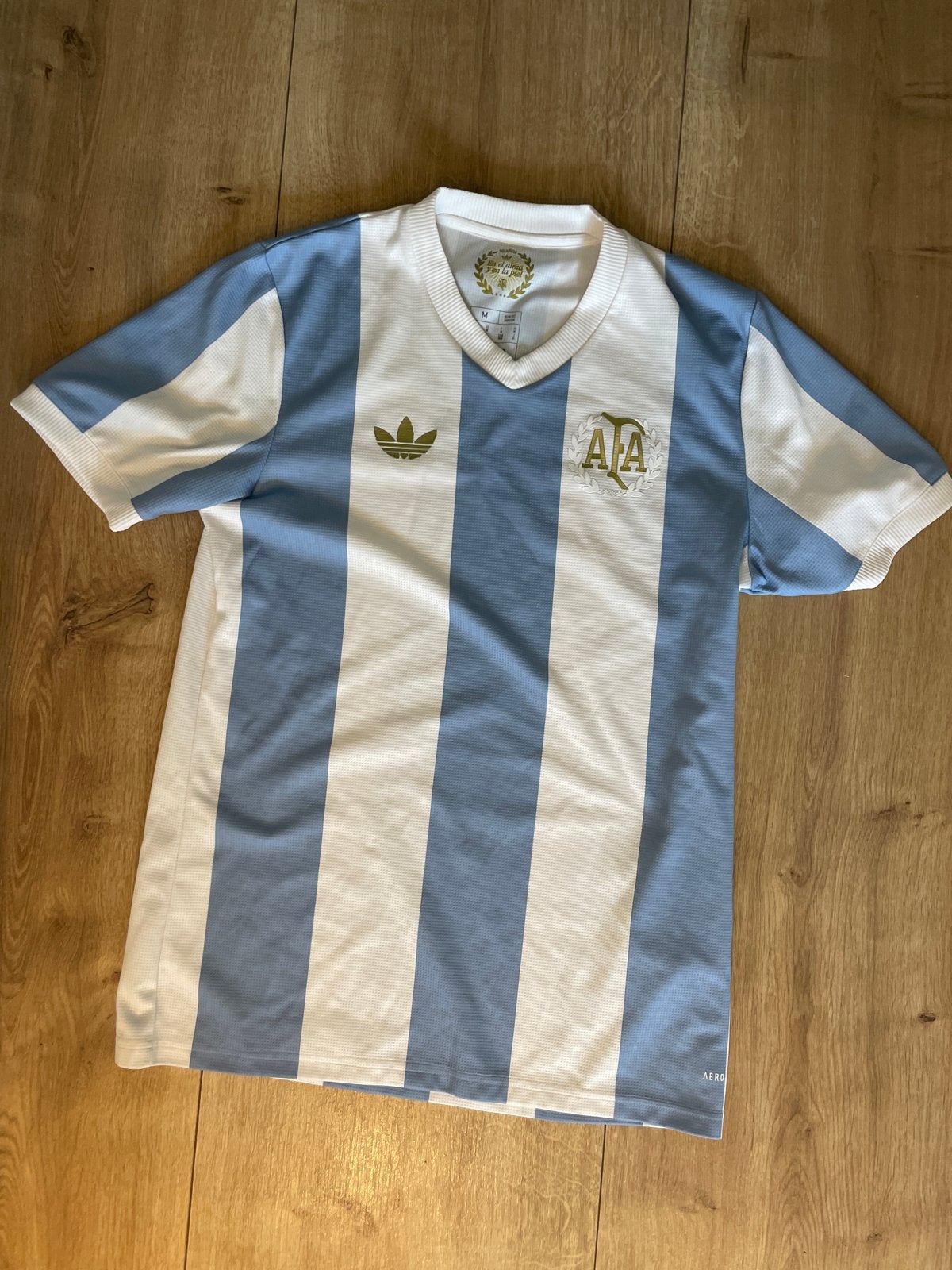 Retro Argentinië voetbalshirt 100 jaar jubileum, Ophalen of Verzenden, Nieuw, Shirt