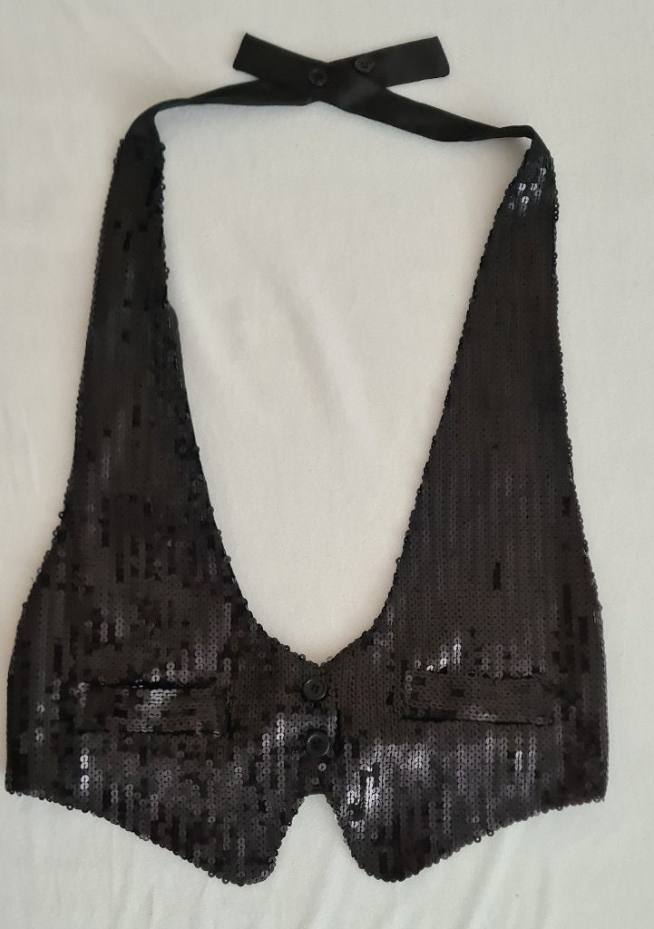 Damesgilet met pailletten, Holly Collection, Zwart, Ophalen of Verzenden, Zo goed als nieuw
