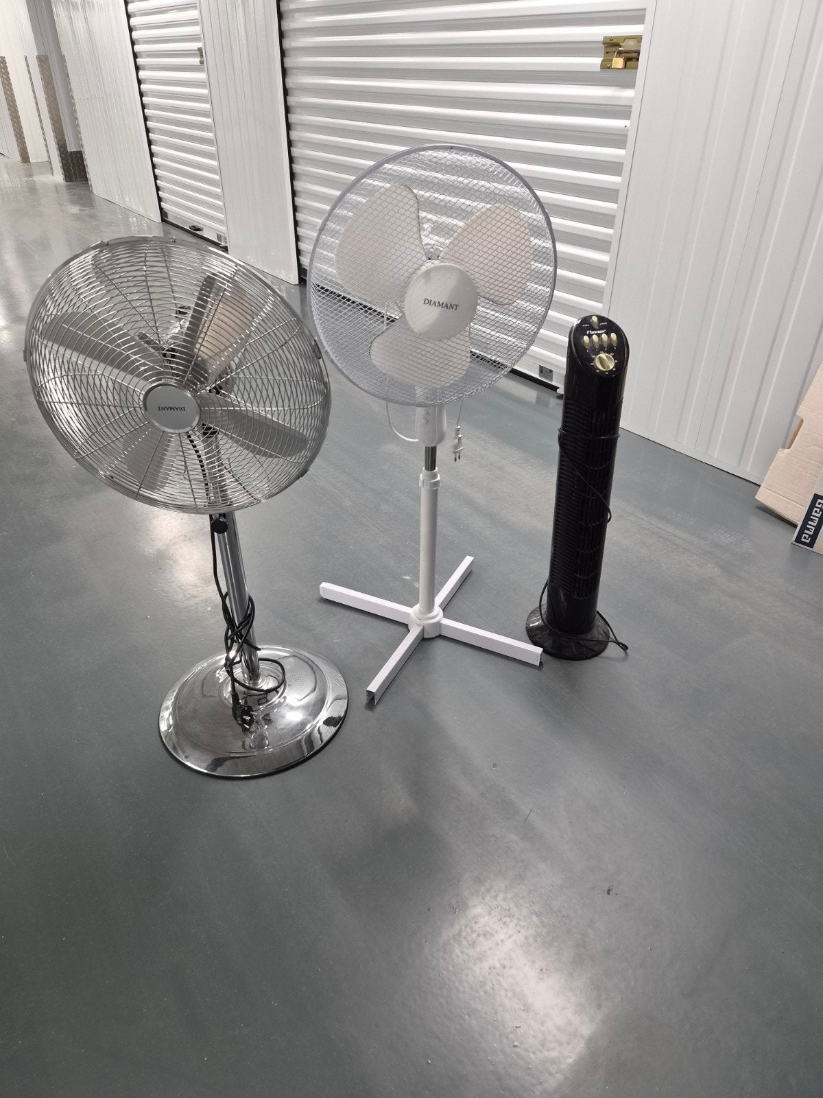 2 statiefventilatoren, 1 torenventila, Witgoed en Apparatuur, Ventilatoren, Ophalen, Gebruikt, Statiefventilator