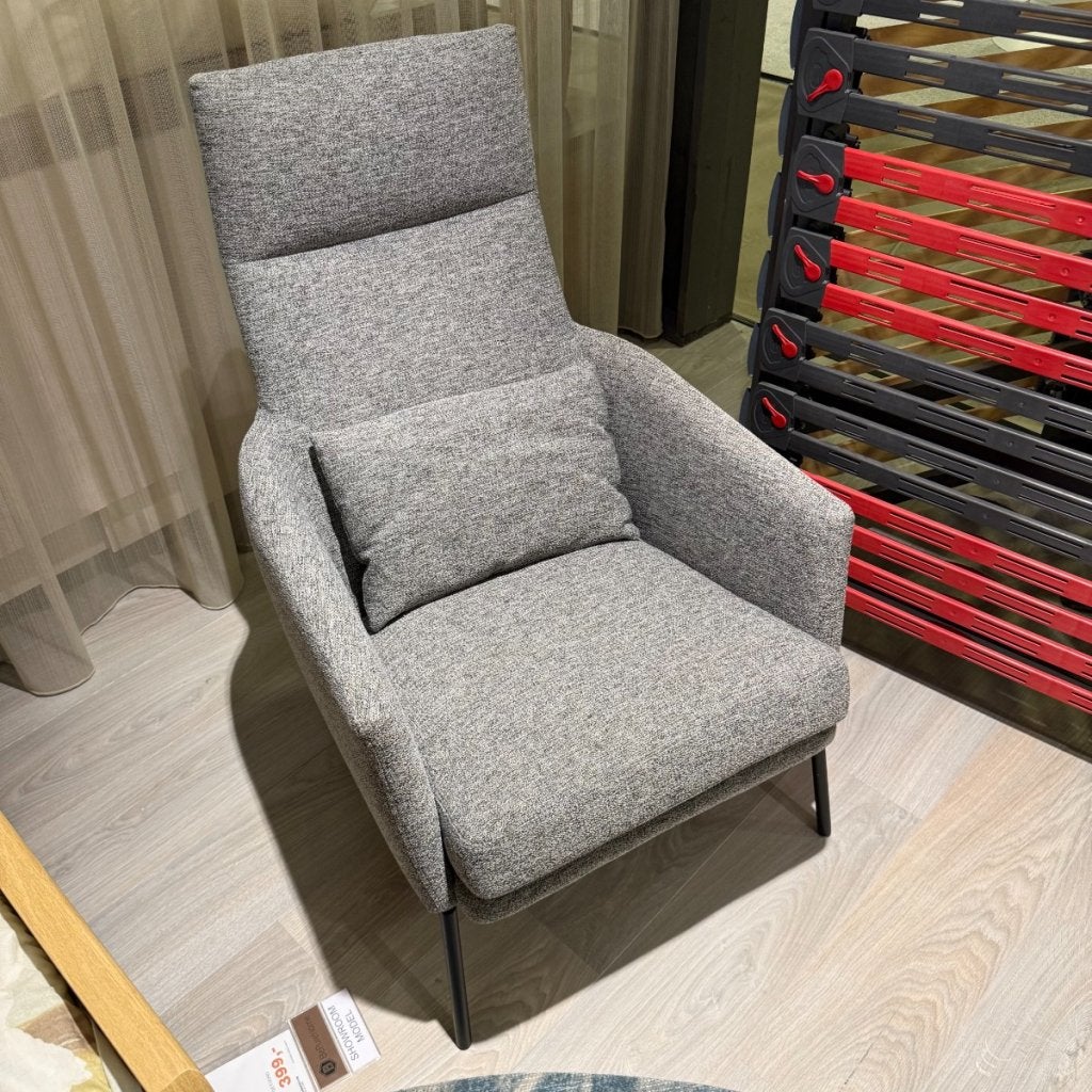 Fauteuil Signo - Stof Grijs - IN.HOUSE, Huis en Inrichting, Fauteuils, Niet ingevuld, Niet ingevuld, Niet ingevuld