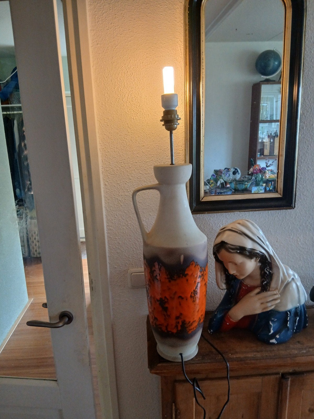 retro vintage vaaslamp,  fat lava, Ophalen of Verzenden, Huis en Inrichting