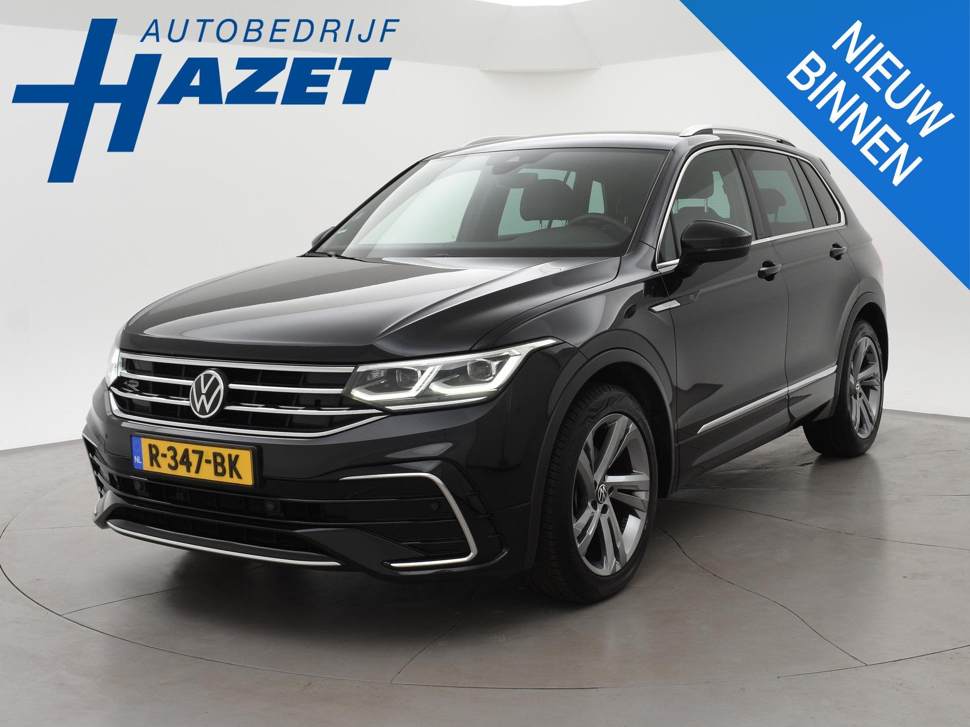 Volkswagen Tiguan 1.5 TSI R-LINE + VIRTUAL COCKPIT | ADAPTIV, Stof, Euro 6, 4 cilinders, Zwart