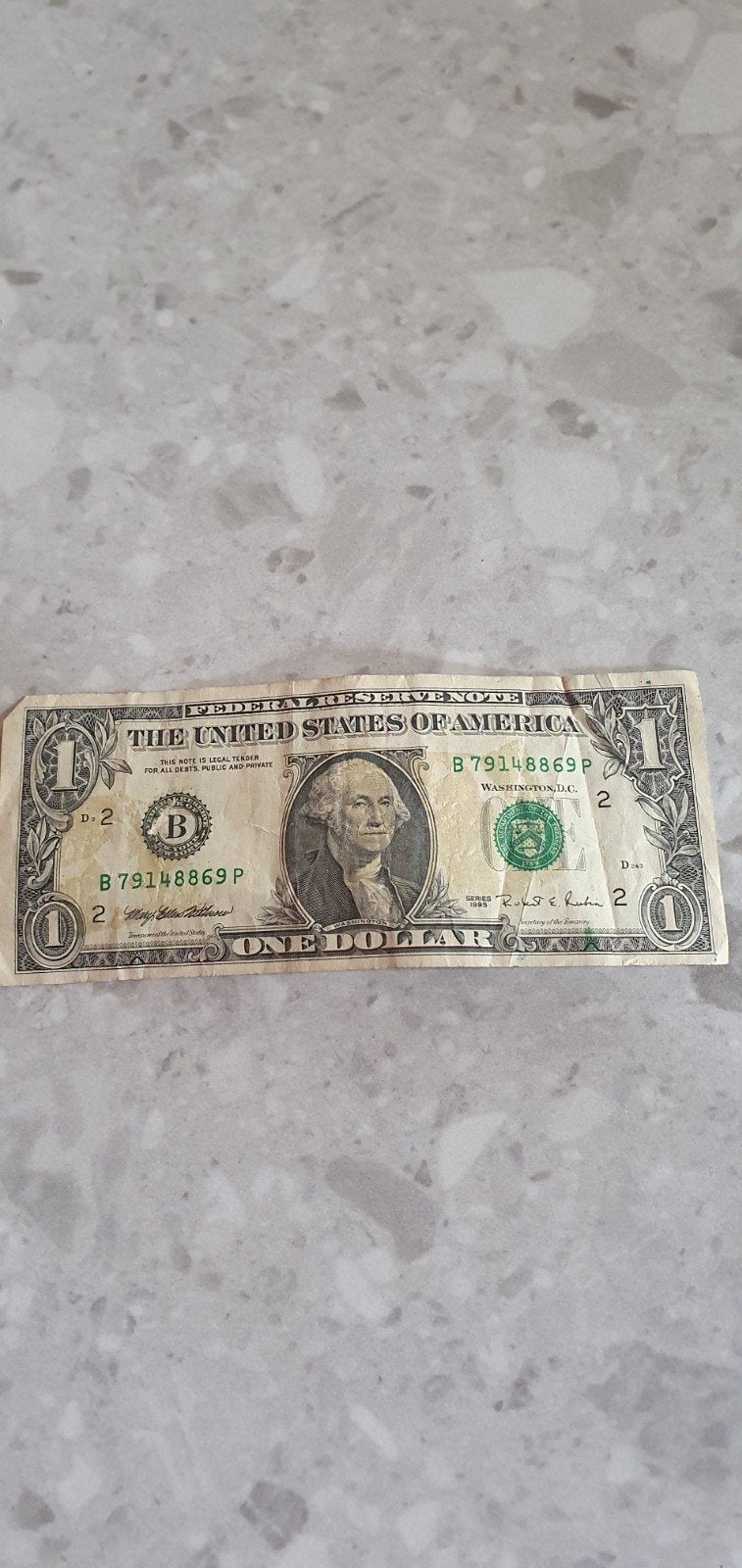 Amerikaanse 1 dollar biljet - George Washington, Postzegels en Munten, Bankbiljetten | Amerika, Ophalen of Verzenden