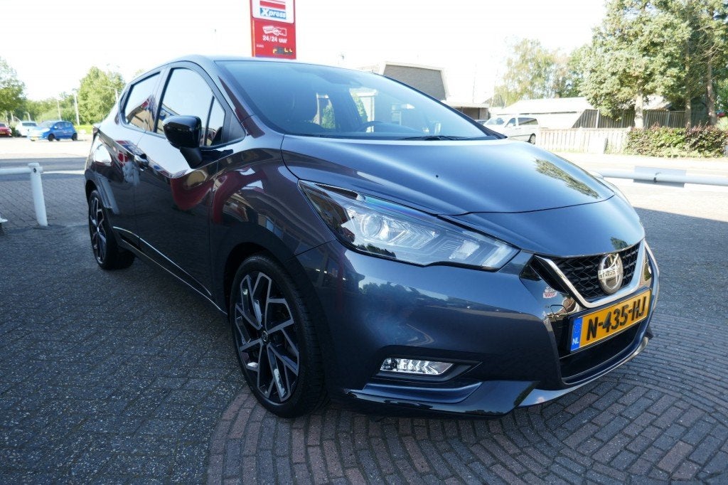 Nissan MICRA 1.0 IG-T N-SPORT AUTOMAAT  CAMERA/NAVI/PARKEERH, Auto's, 1043 kg, Gebruikt, Met garantie (alle), 49 €/maand