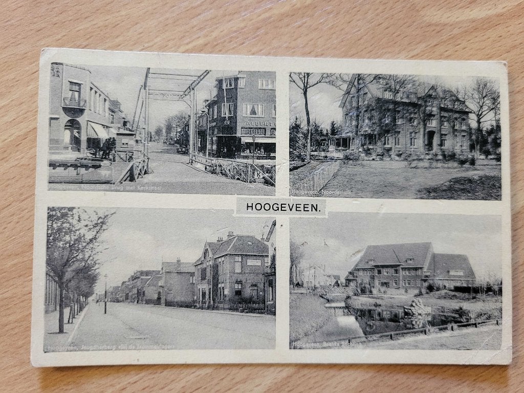 ansicht HOOGEVEEN Meerluik 1941 Oorlog, Verzamelen, Ansichtkaarten | Nederland, Ophalen of Verzenden, Voor 1920, Drenthe