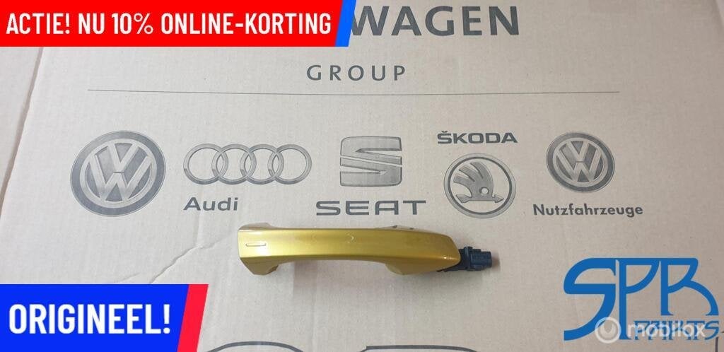GOLF 7 LR1X KEYLESS Deurgreep Rechtsvoor PORTIERGREEP RECHTS, Volkswagen, Nieuw, Ophalen of Verzenden, Volkswagen