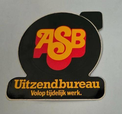 Sticker ASB uitzendbureau, Verzamelen, Stickers, Zo goed als nieuw, Bedrijf of Vereniging, Ophalen of Verzenden