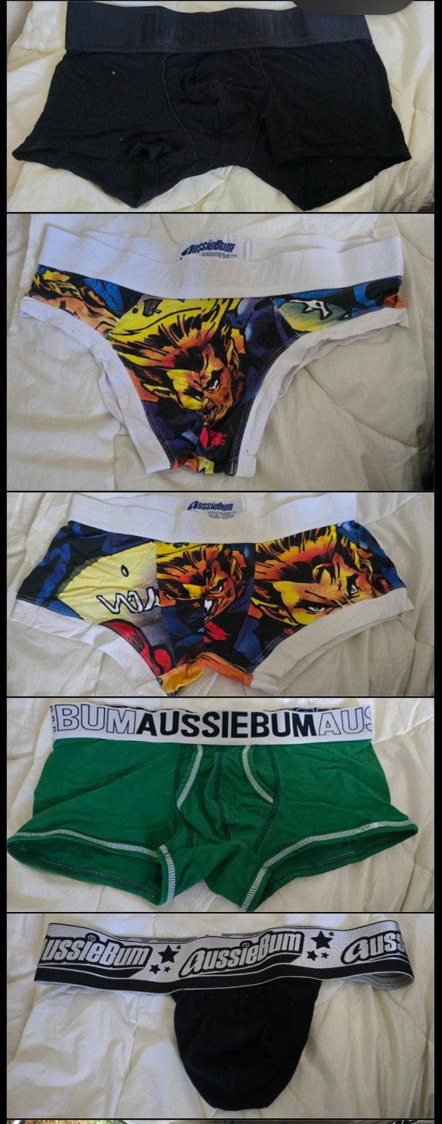 aussiebum boxers, slips en jockstrap L   5stuks undie, Ophalen of Verzenden, Zwart, AussieBum, Boxer