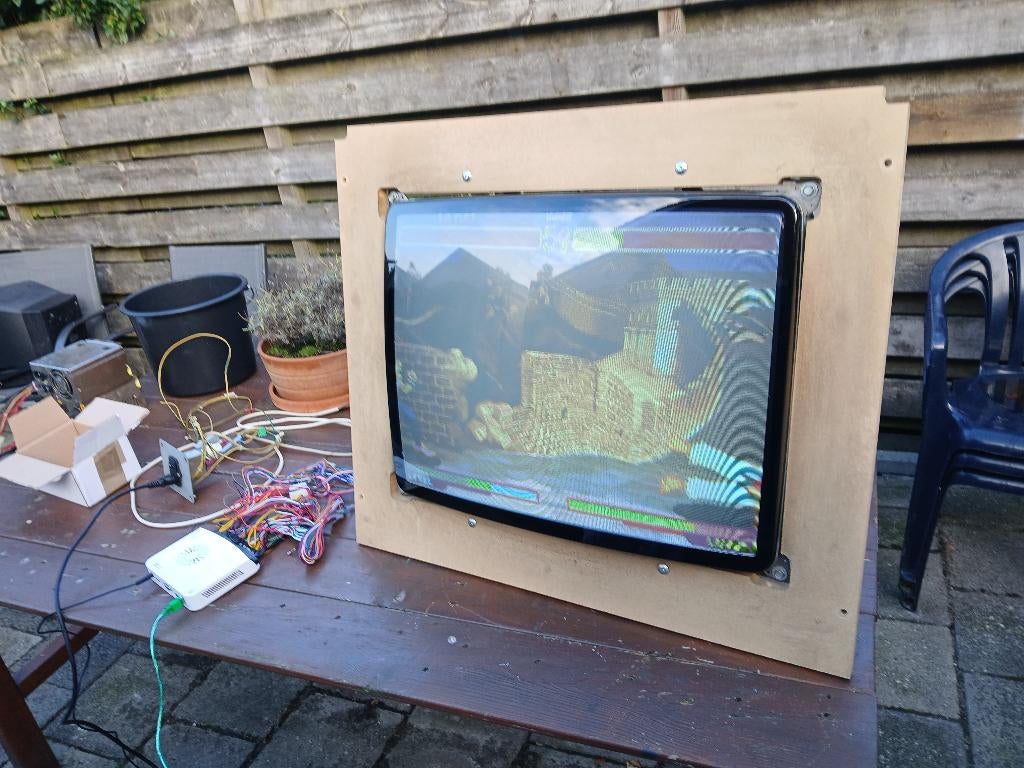 CRT Arcade Monitor   INTERVIDEO ., Verzamelen, Automaten | Overige, Ophalen, Gebruikt