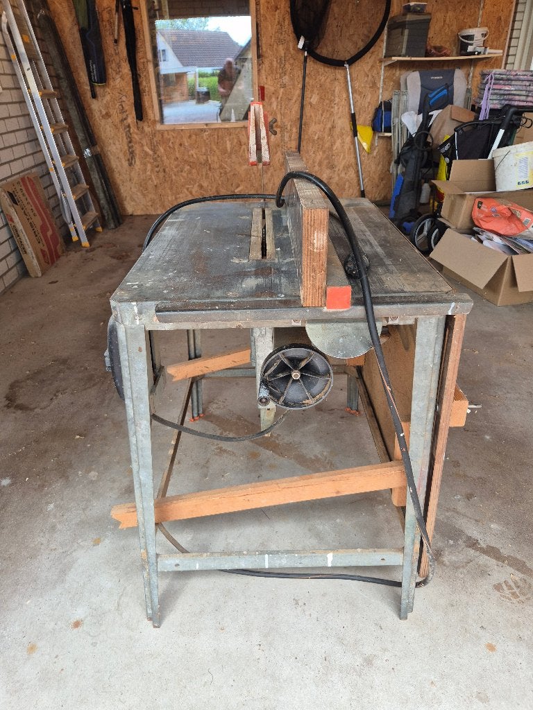 zaagtafel, Ophalen, Gebruikt, Cirkelzaag, Scheppach