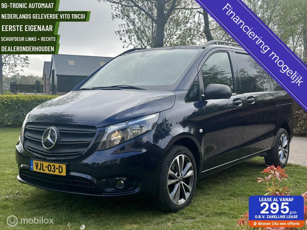Mercedes Vito 119 CDI automaat Camera 2Xschuifdeur, Auto's, Bestelauto's, Automaat, Achterwielaandrijving, Gebruikt, 2000 kg