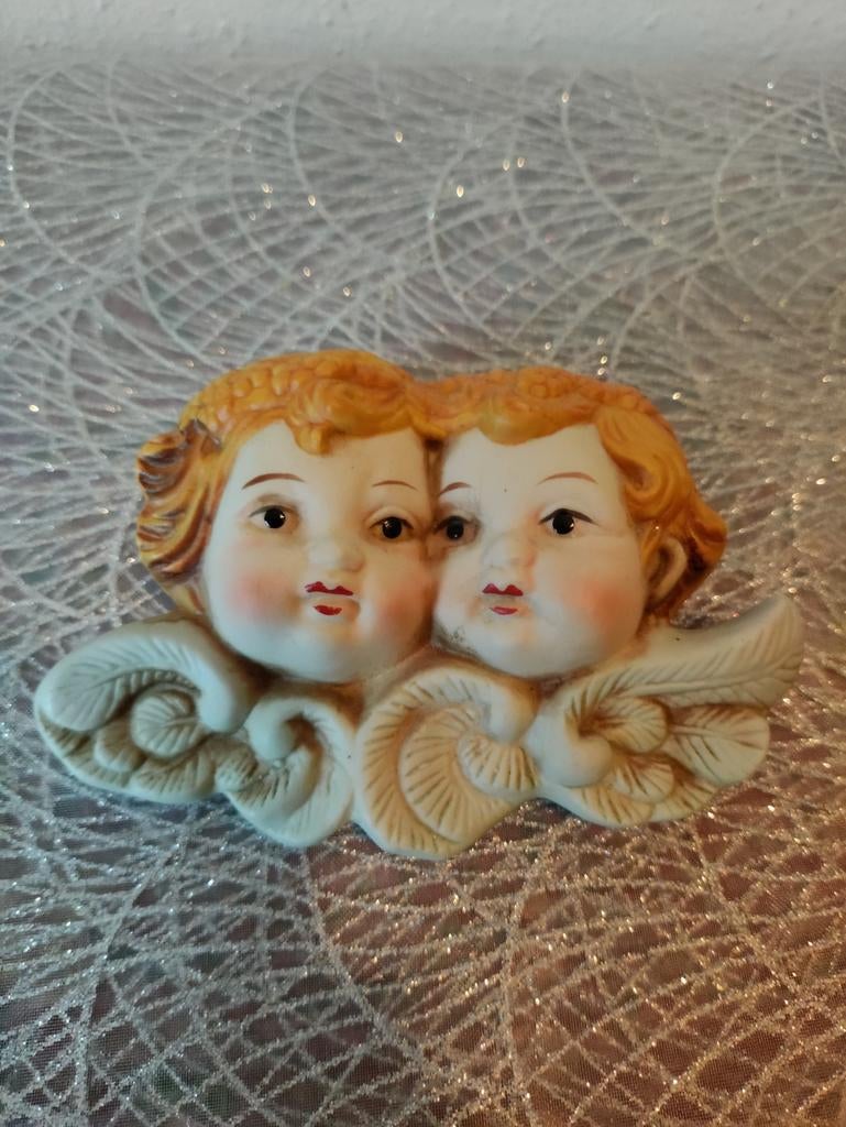 Prachtige engelen van biscuitporselein om op te hangen, Verzenden