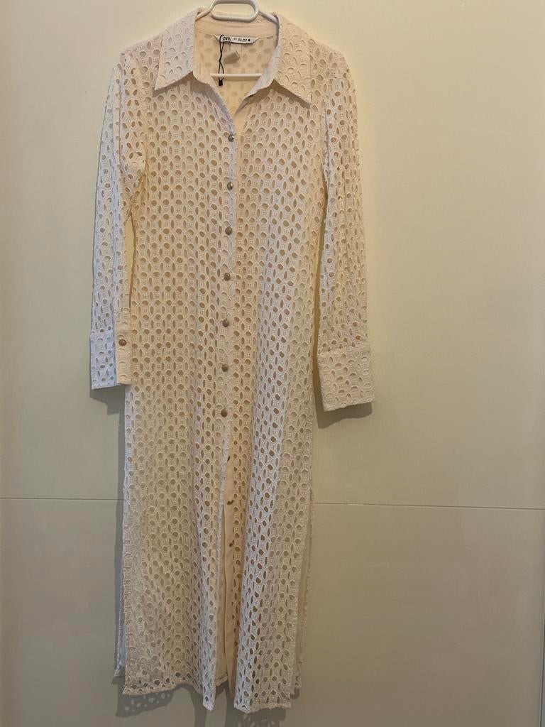 Zara zomer jurk / kimono, maat S, Ophalen, Wit, Nieuw, Maat 36 (S)