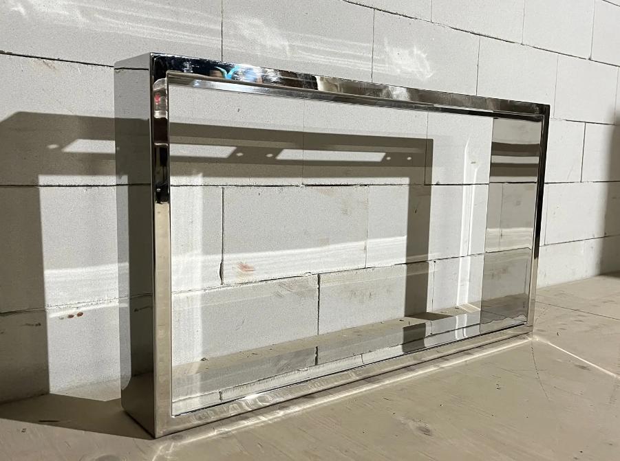 Exclusieve Rvs salontafelpoten set Louise Gepolijst Chrome, 50 tot 100 cm, Nieuw, Metaal, Minder dan 50 cm