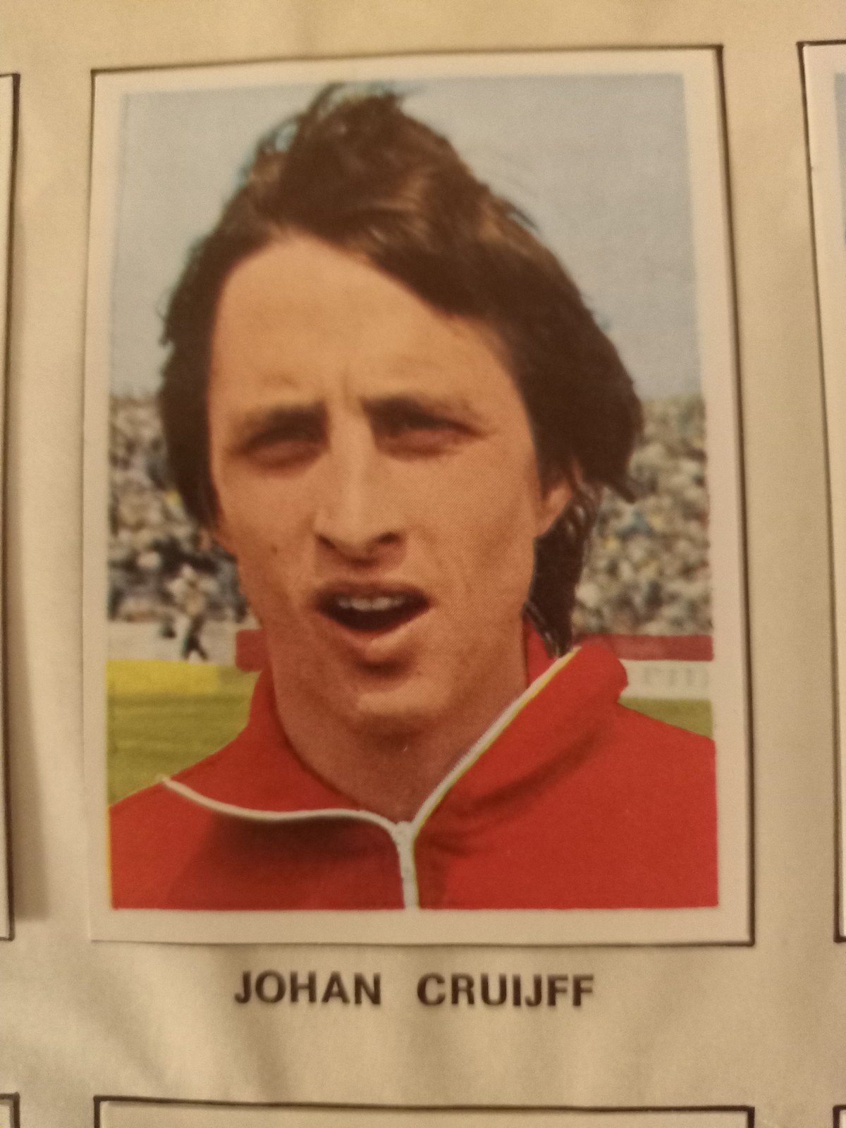 Johan Cruijff Voetbalplaatje - Vintage Spelerskaart, Ophalen of Verzenden, Gebruikt, Ajax, Spelerskaart